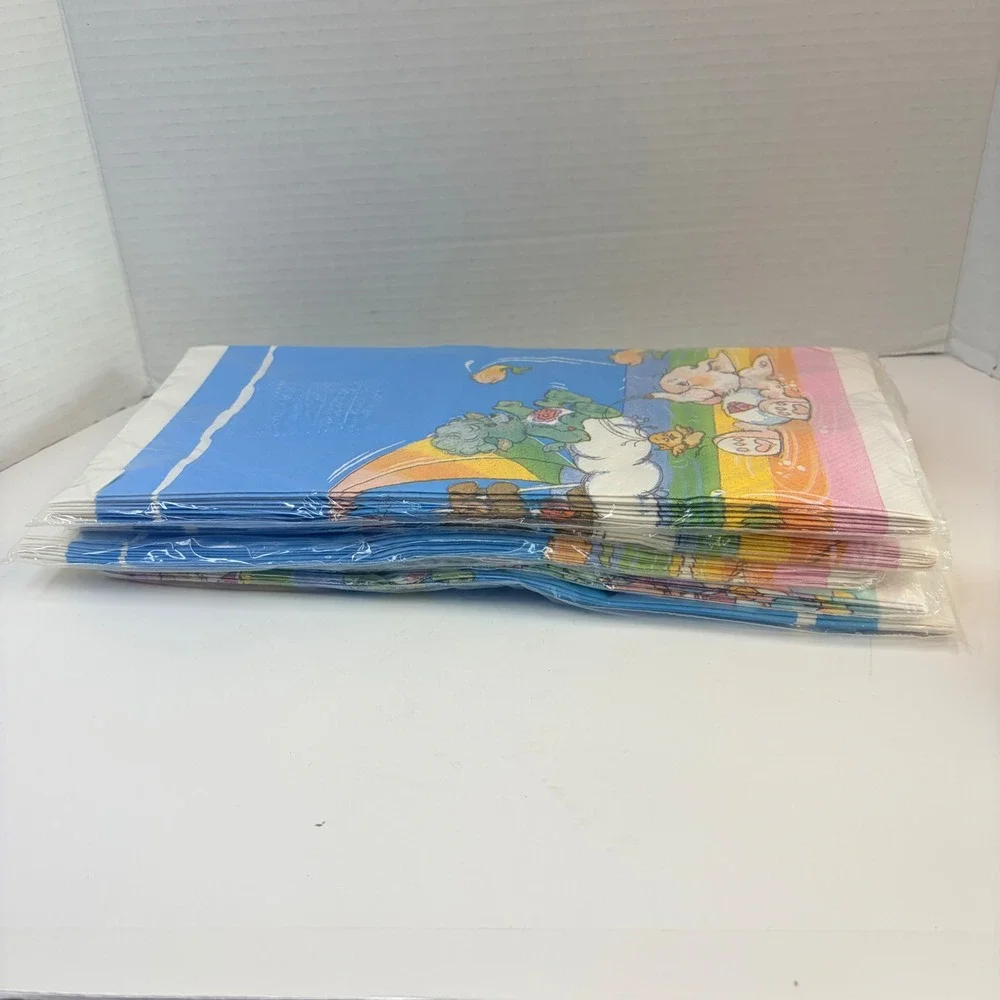 Vintage Care Bear Cousins Tablecover American Greetings 54 x 96 80s Party Supply